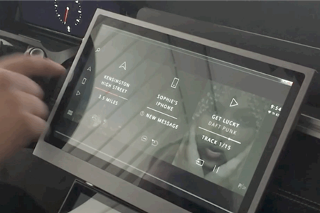 Trải nghiệm màn điều khiển màn cảm ứng không chạm của Jaguar Land Rover